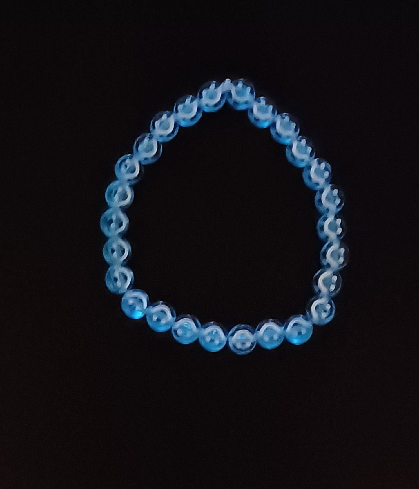 7mm Smiley Face Bead Bracelet